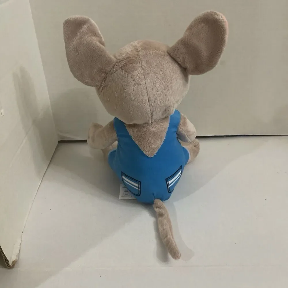 Kohls Cares If You Give A Mouse A Cookie Plush Stuffed Animal Blue Overall 13”